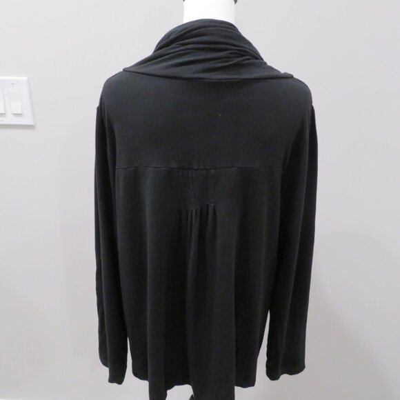 Degrade Black Long Sleeve Cowl Neck Sweater - Picture 3 of 3